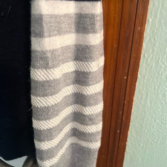 Navy Blue with sequined sleeves sweater - Picture 3 of 4